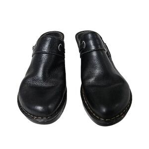 Born leather clog shoes